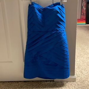 Blue strapless Gianni Bini dress